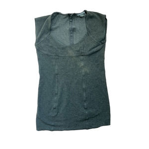 Armani Exchange Gray Short Sleeve Blouse Top Size Medium